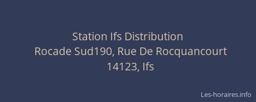 Station Ifs Distribution