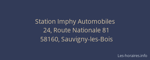 Station Imphy Automobiles