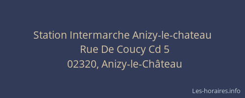 Station Intermarche Anizy-le-chateau