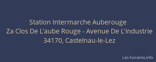 Station Intermarche Auberouge
