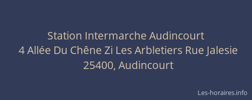 Station Intermarche Audincourt