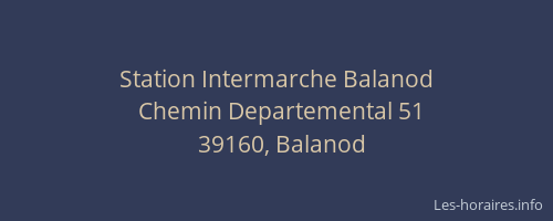Station Intermarche Balanod