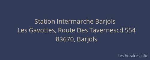 Station Intermarche Barjols