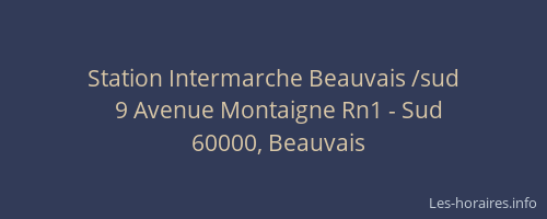 Station Intermarche Beauvais /sud