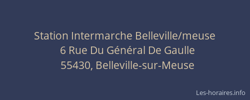 Station Intermarche Belleville/meuse