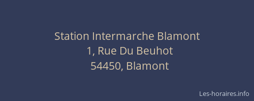 Station Intermarche Blamont