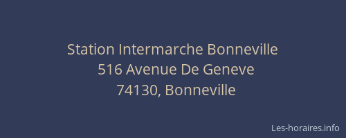 Station Intermarche Bonneville