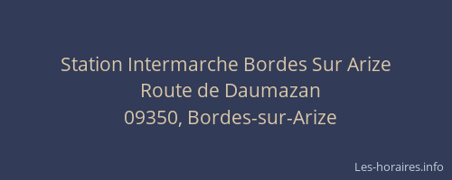 Station Intermarche Bordes Sur Arize