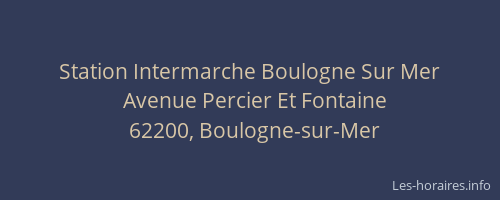 Station Intermarche Boulogne Sur Mer