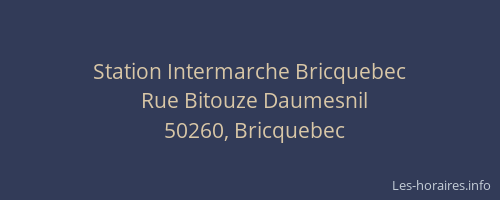 Station Intermarche Bricquebec