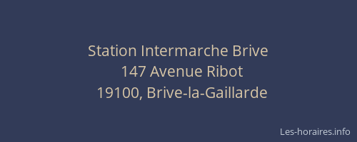 Station Intermarche Brive