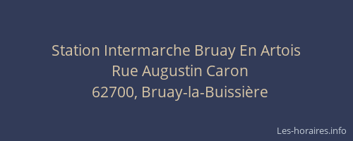 Station Intermarche Bruay En Artois