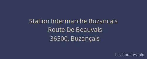 Station Intermarche Buzancais