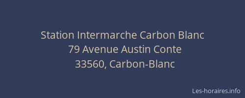 Station Intermarche Carbon Blanc