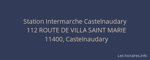 Station Intermarche Castelnaudary