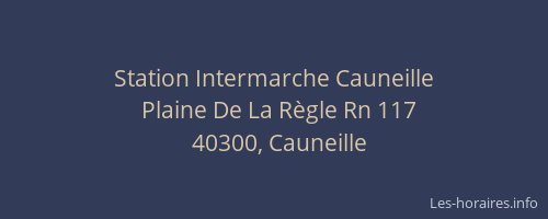 Station Intermarche Cauneille