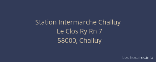Station Intermarche Challuy