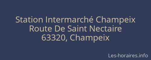 Station Intermarché Champeix