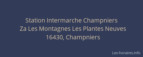 Station Intermarche Champniers