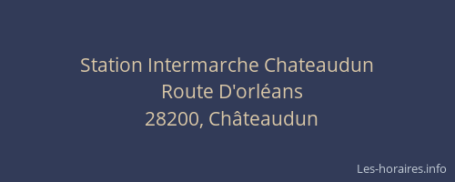 Station Intermarche Chateaudun