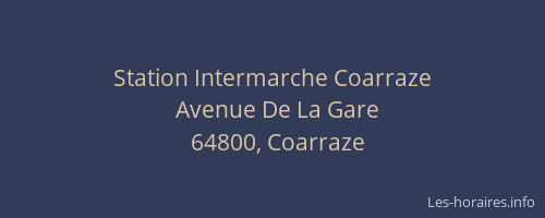 Station Intermarche Coarraze