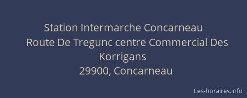 Station Intermarche Concarneau