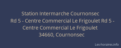 Station Intermarche Cournonsec