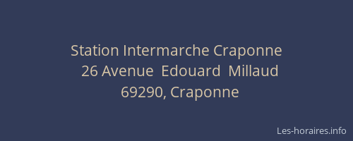 Station Intermarche Craponne