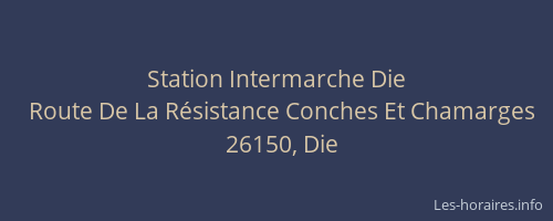 Station Intermarche Die