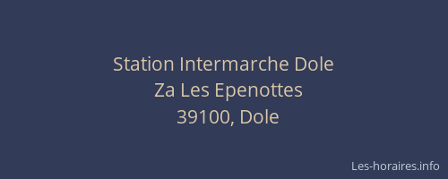 Station Intermarche Dole