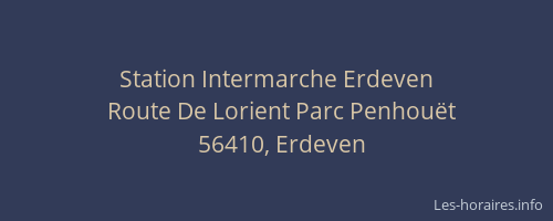 Station Intermarche Erdeven