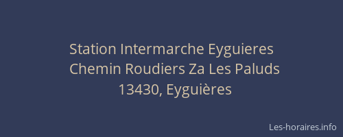 Station Intermarche Eyguieres