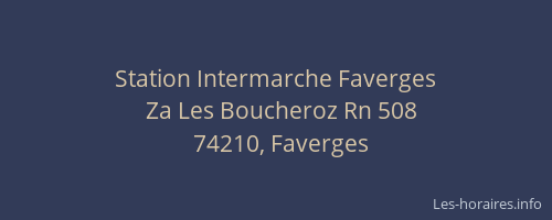 Station Intermarche Faverges