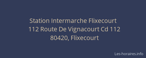 Station Intermarche Flixecourt