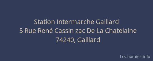 Station Intermarche Gaillard