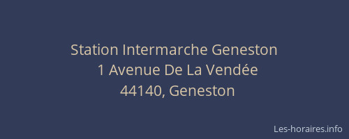 Station Intermarche Geneston