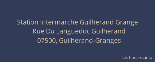 Station Intermarche Guilherand Grange