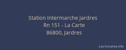 Station Intermarche Jardres