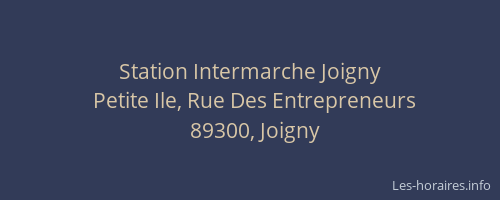 Station Intermarche Joigny