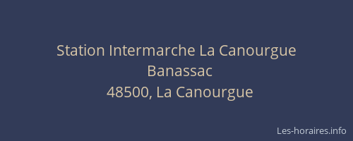 Station Intermarche La Canourgue