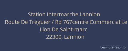 Station Intermarche Lannion