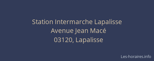 Station Intermarche Lapalisse
