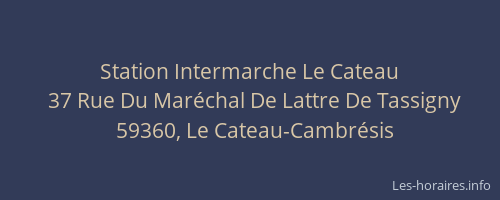 Station Intermarche Le Cateau