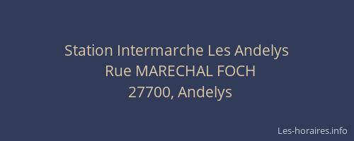Station Intermarche Les Andelys