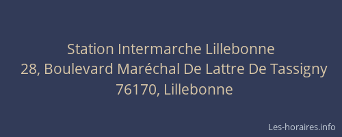 Station Intermarche Lillebonne