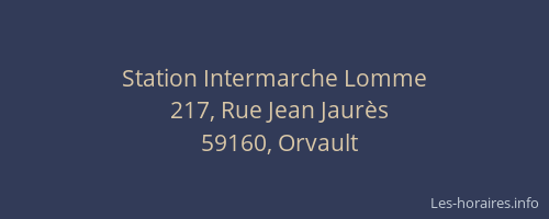 Station Intermarche Lomme