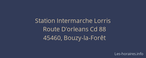 Station Intermarche Lorris
