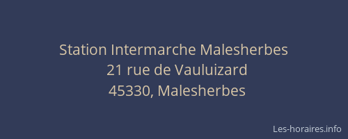 Station Intermarche Malesherbes