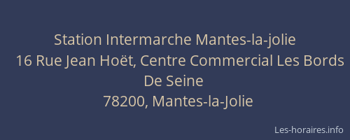 Station Intermarche Mantes-la-jolie