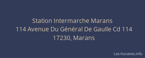 Station Intermarche Marans